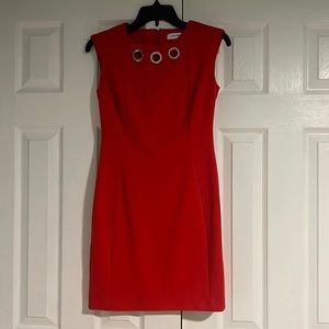 Red Calvin Klein Dress
